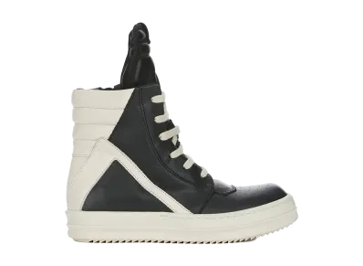 Rick Owens SS26 Geobaskets "Black/Milk"