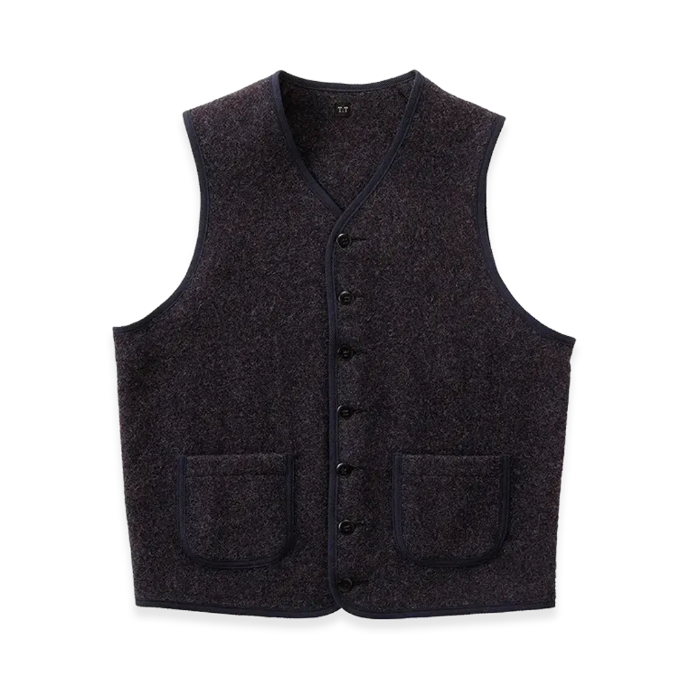 T.T Taiga Takahashi LOT.109 Blanket Vest "Navy"