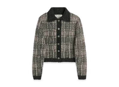 OUR LEGACY Women's Mazzy Polo "Grand Check Fuzzy Alpaca"
