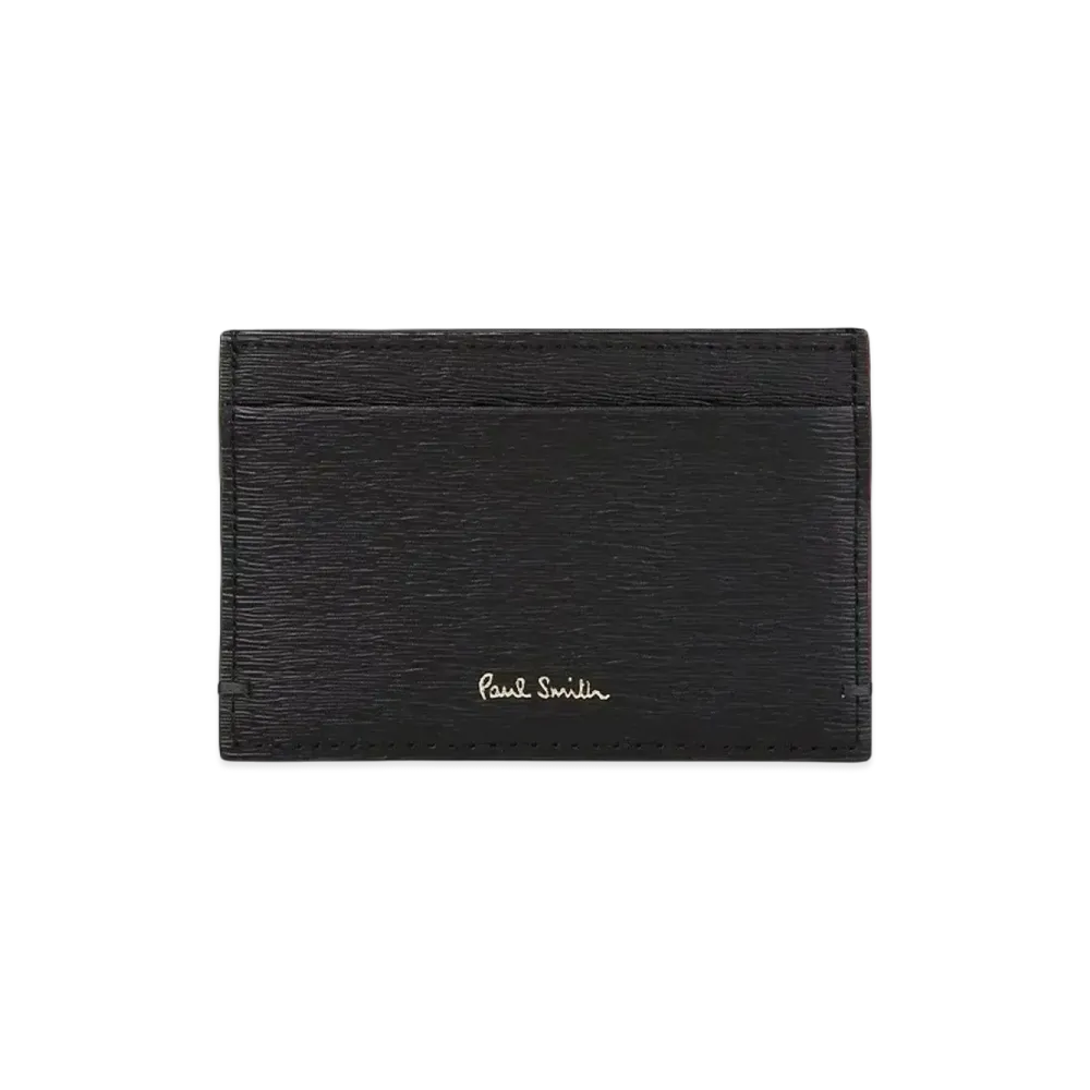 Paul Smith Colored Edge AW24 Pass Case "Black"