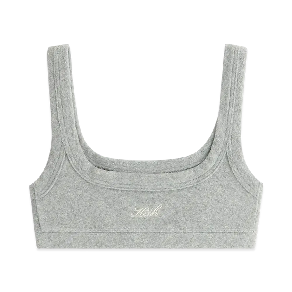 Kith Women Elle II U-Neck Towel Terry Bra "Medium Heather Grey"
