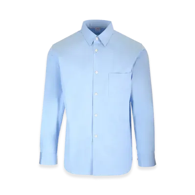 COMME des GARCONS SHIRT Cotton Poplin Shirt "Light Blue"
