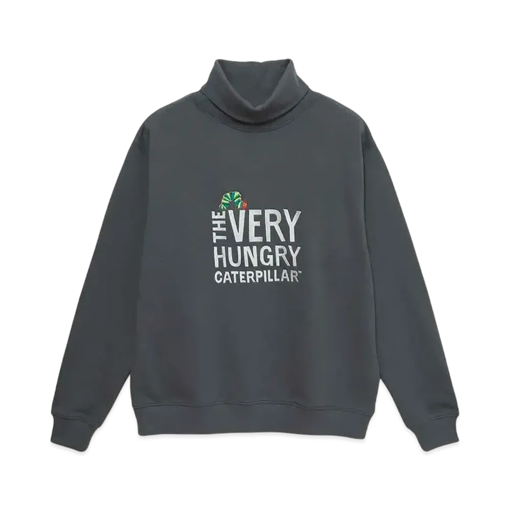 graniph x Eric Carle Very Hungry Caterpillar Logo Fleece High Neck Sweat "Gray"