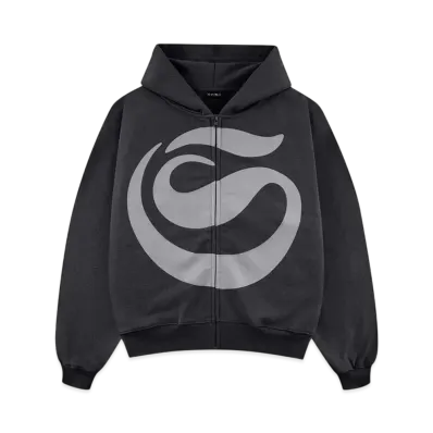 SPLR Huge S Logo Zip Hoodie "Charcoal"