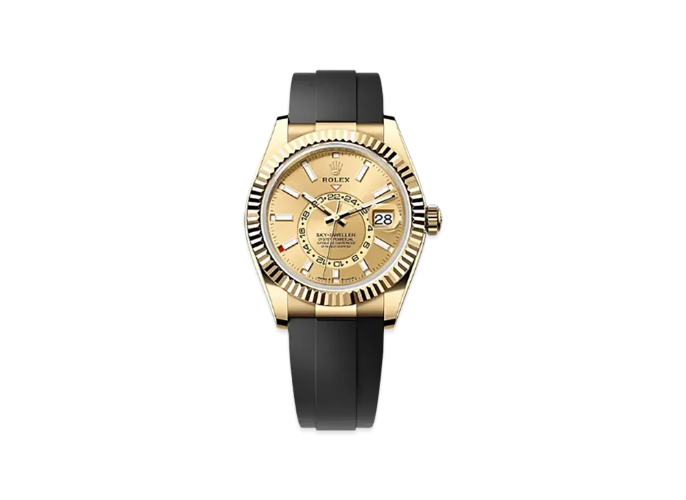 ROLEX Sky-Dweller 42mm Yellow Gold 336238 "Champagne-colour"
