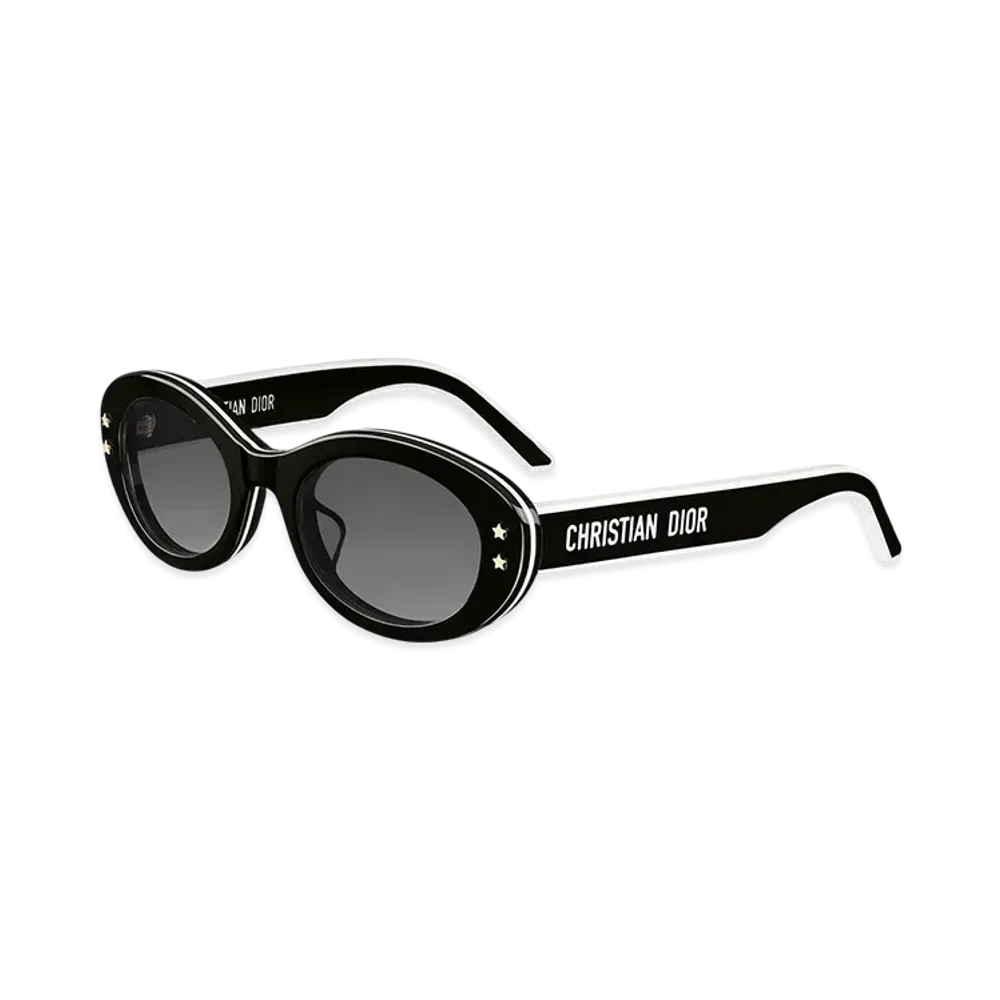 Dior DiorPacific B4F Oval Sunglasses "Black"