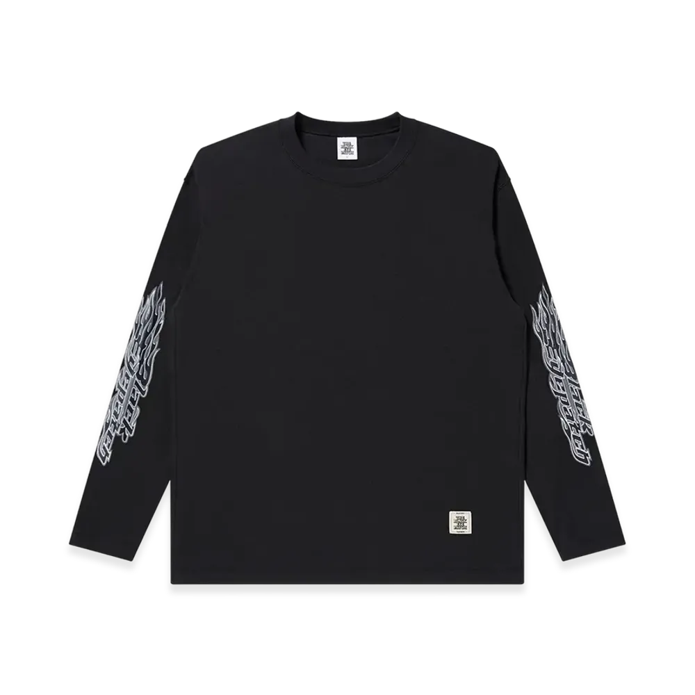 BlackEyePatch Flame Logo Thermal L/S Tee "Black"