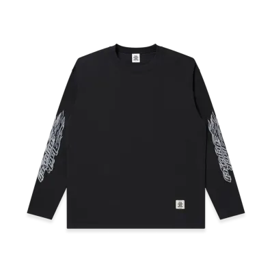 BlackEyePatch Flame Logo Thermal L/S Tee "Black"