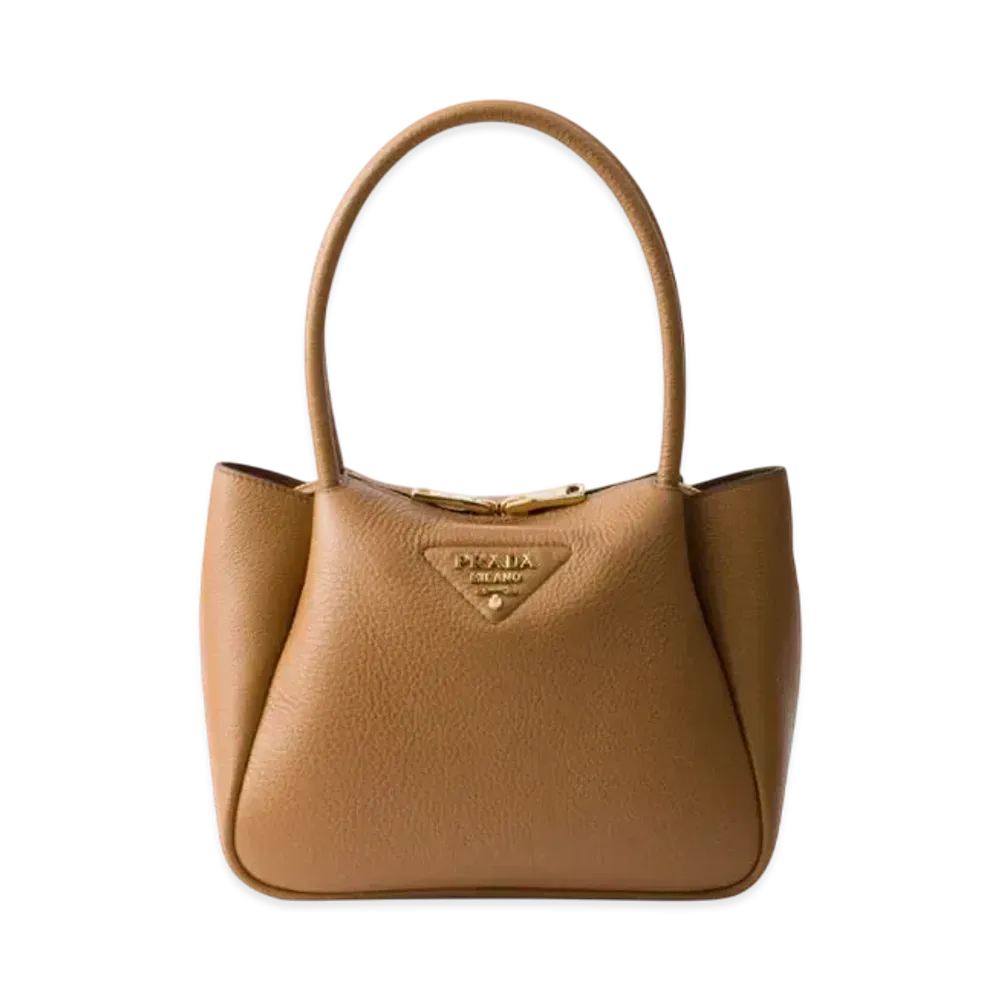 PRADA Small Leather Bag "Camel"