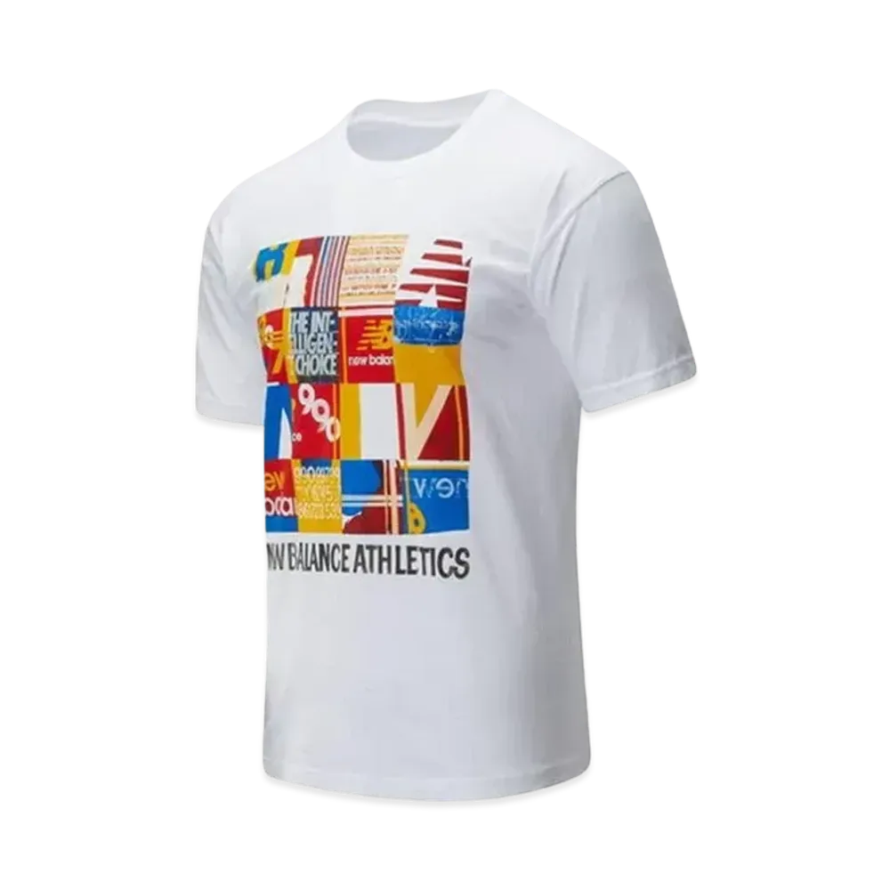 New Balance Athletics Kenji Tile Short Sleeve T-Shirt "White"