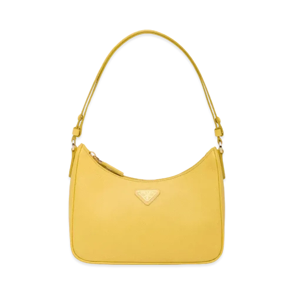 PRADA Re Edition Saffiano Leather Mini Bag "Sunny Yellow"