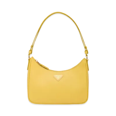 PRADA Re Edition Saffiano Leather Mini Bag "Sunny Yellow"