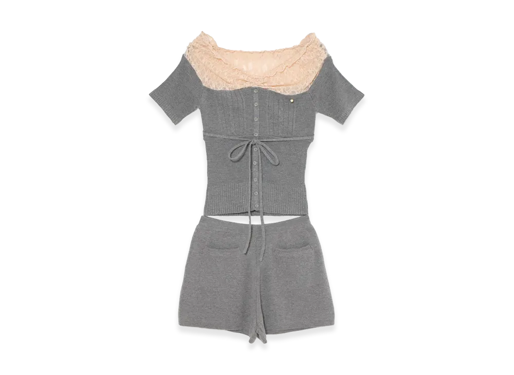 ANDMARY Women's Lora Lacey Set Up "Gray"