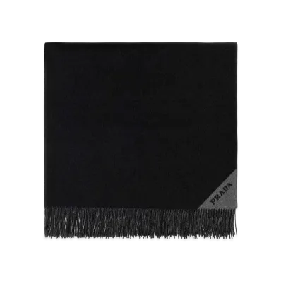 PRADA Slate Cashmere Blanket "Dark Gray"