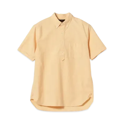 BEAMS B.D. Pullover Short Sleeve Oxford "Yellow"