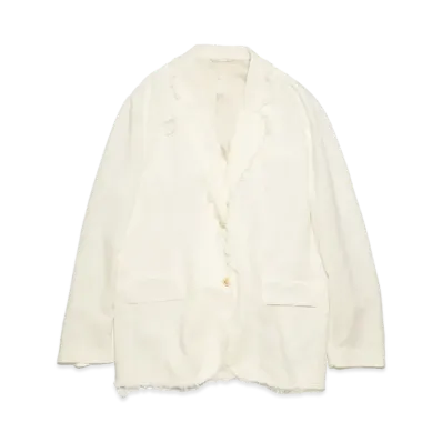 Acne Studios Single-Breasted Suit Jacket "Warm White"