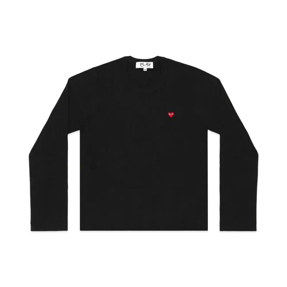 PLAY COMME des GARCONS T-Shirt With Small Red Heart "Black"
