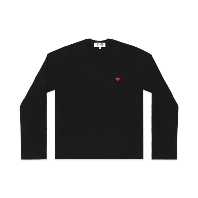 PLAY COMME des GARCONS T-Shirt With Small Red Heart "Black"