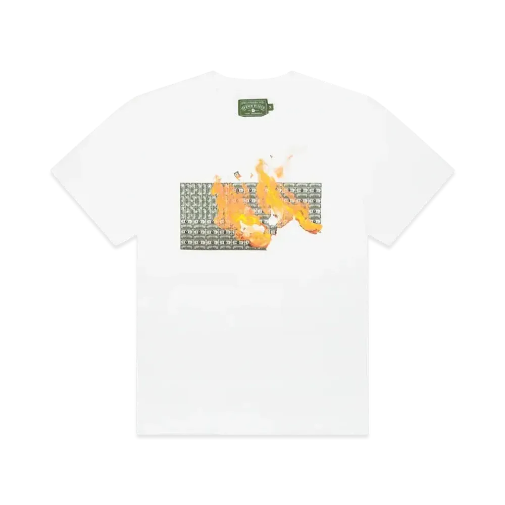 DENIM TEARS Burn It All Tee "White"
