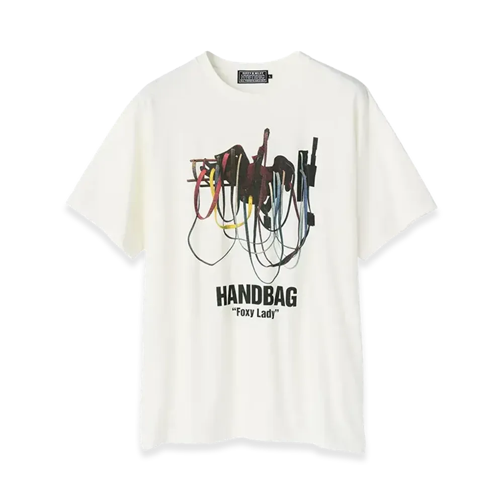 HYSTERIC GLAMOUR x Jim Lambie Handbag Foxy Lady Tshirt "White"