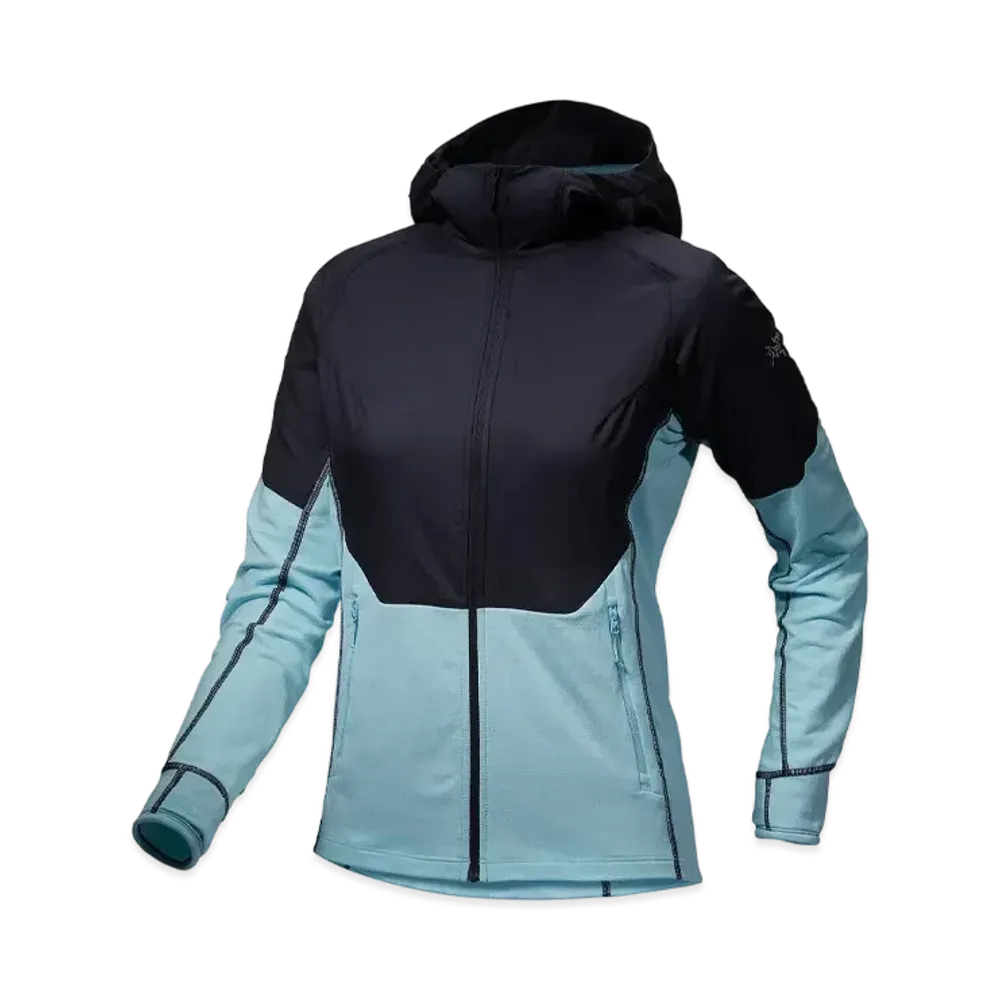 ARC'TERYX Women's DeLTa Hybrid Hoody X000006186 "Glissade/Black Sapphire"