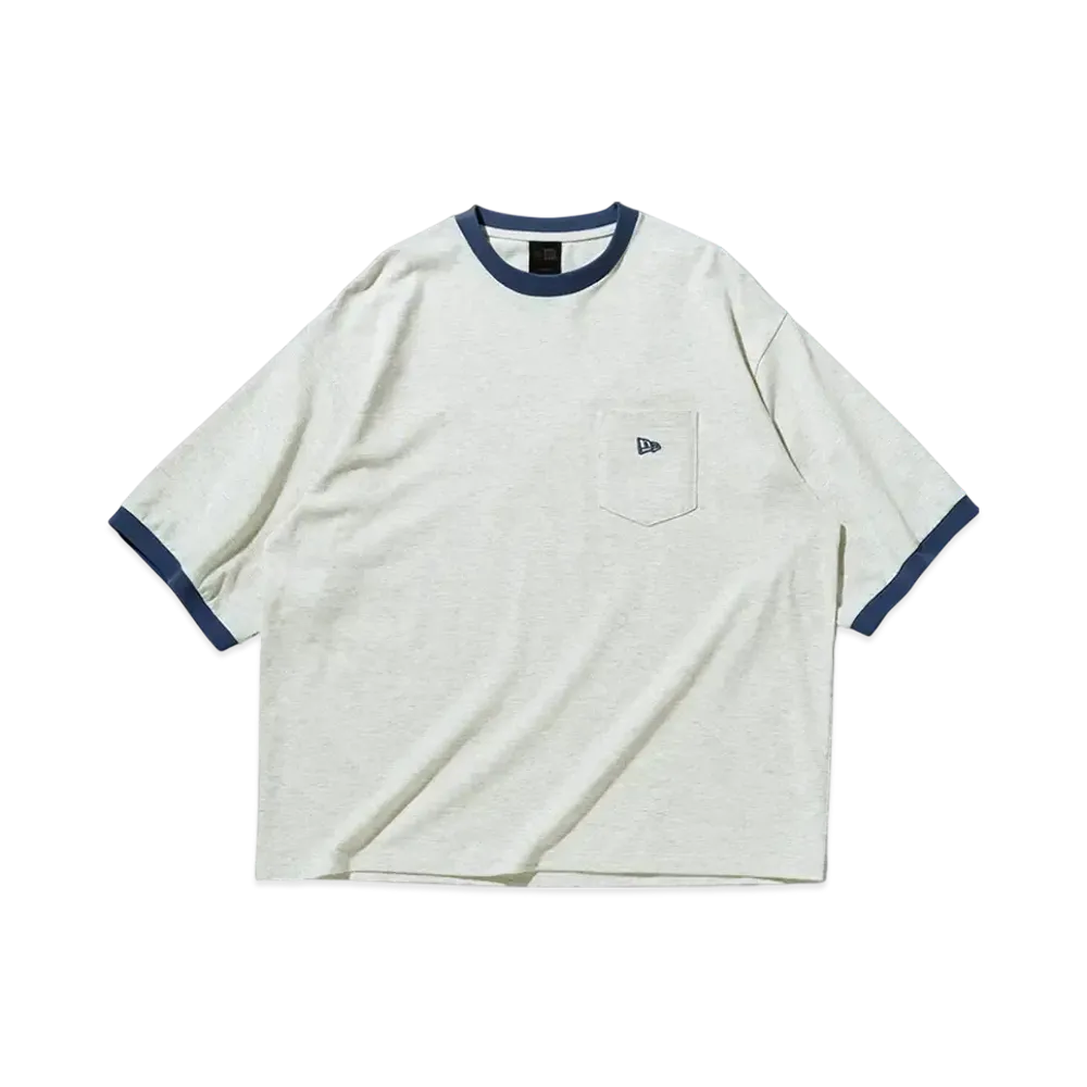 NEW ERA BLACK LABEL SS25 Short Sleeve Oversized Border Ringer T-Shirt "Off White"