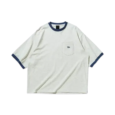 NEW ERA BLACK LABEL SS25 Short Sleeve Oversized Border Ringer T-Shirt "Off White"