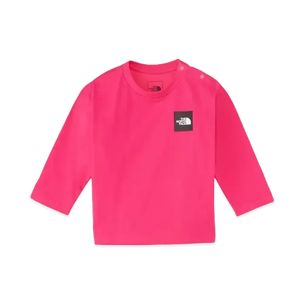 The North Face Baby L/S Small Square Logo Tee "Mister Pink"