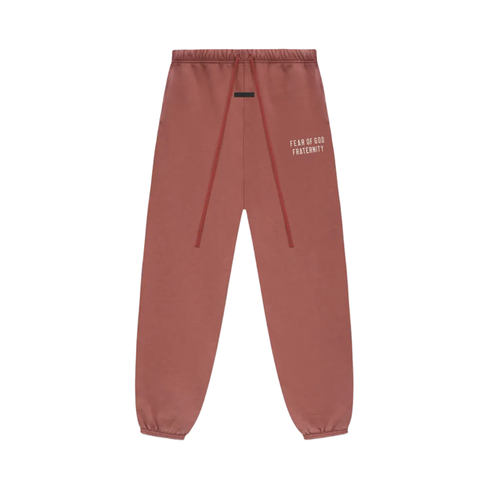 FEAR OF GOD Essentials Heavy Fleece Sweatpant "Crimson"
