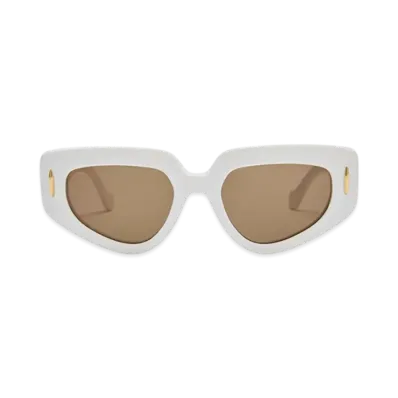 LOEWE Butterfly Screen Sunglasses Small "Solid White"