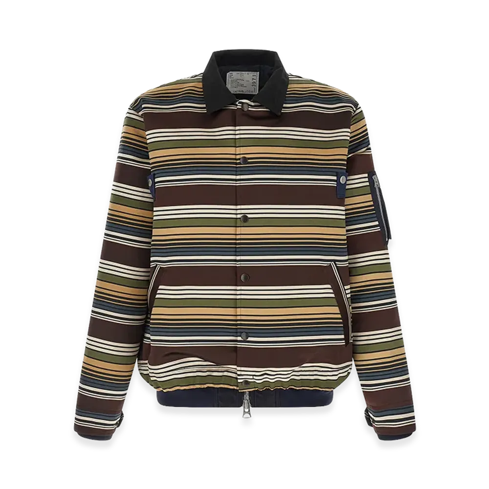 sacai Horizontal Stripe Blouson "Multicolor"