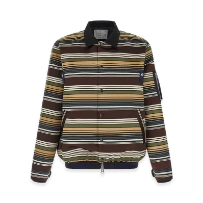 sacai Horizontal Stripe Blouson "Multicolor"