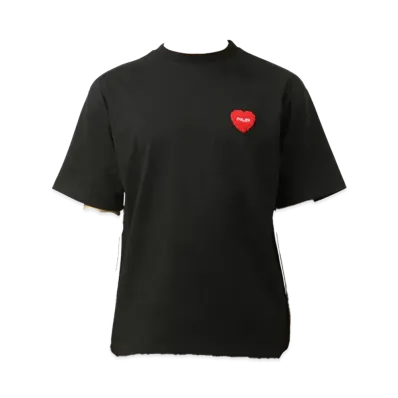 POLeR Wash Free Heart Crew Neck SS Tee "Black"