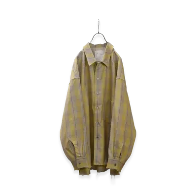 ANCELLM C/R Check Shirt "Yellow"