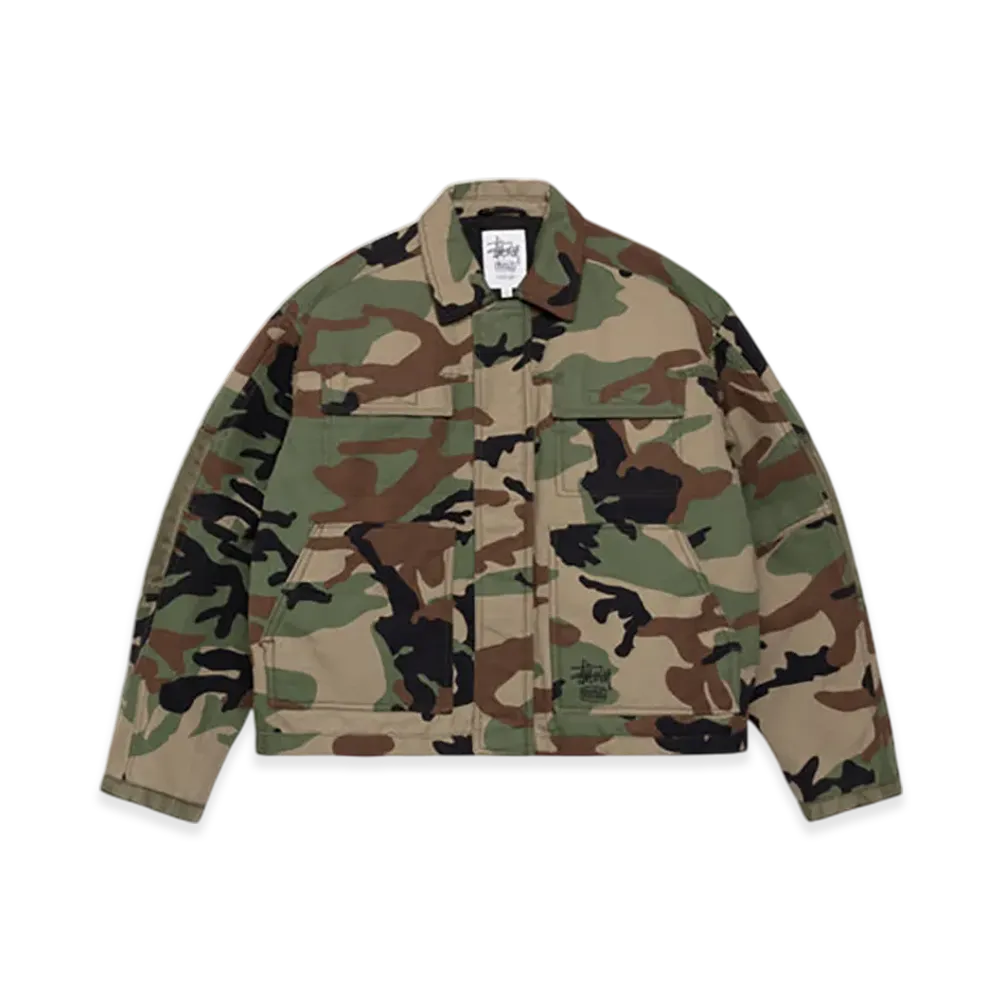 Stussy Utility Work Jacket "Woodland Camo"
