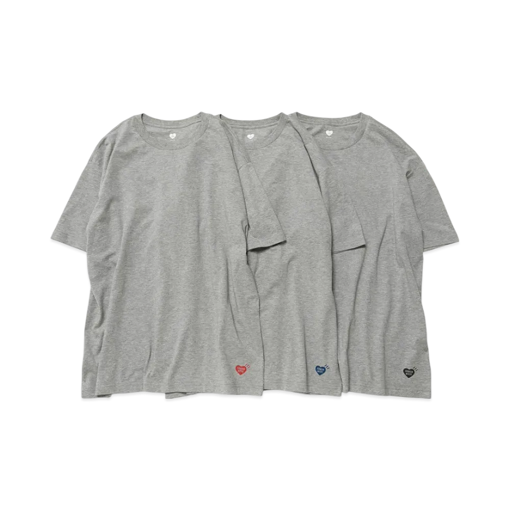 HUMAN MADE 3-Pack T-Shirt Set "Gray"