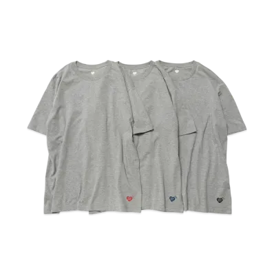 HUMAN MADE 3-Pack T-Shirt Set "Gray"