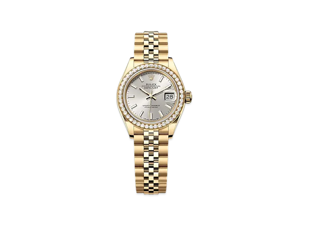ROLEX Lady-Datejust 28mm Yellow Gold Diamond 279138RBR "Silver"