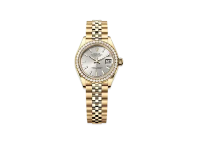 ROLEX Lady-Datejust 28mm Yellow Gold Diamond 279138RBR "Silver"