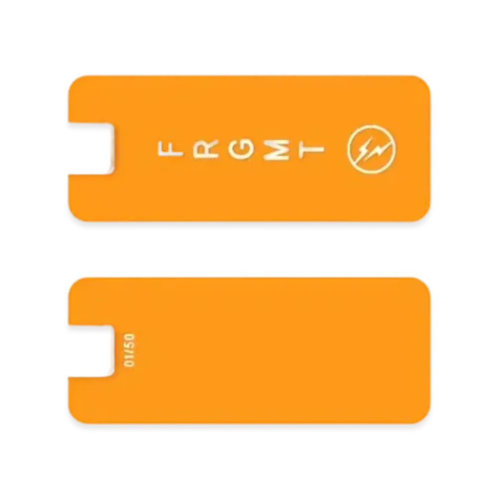 FRAGMENT CUSTOM BACK FRGMT Luggage Tag "Neon Orange"