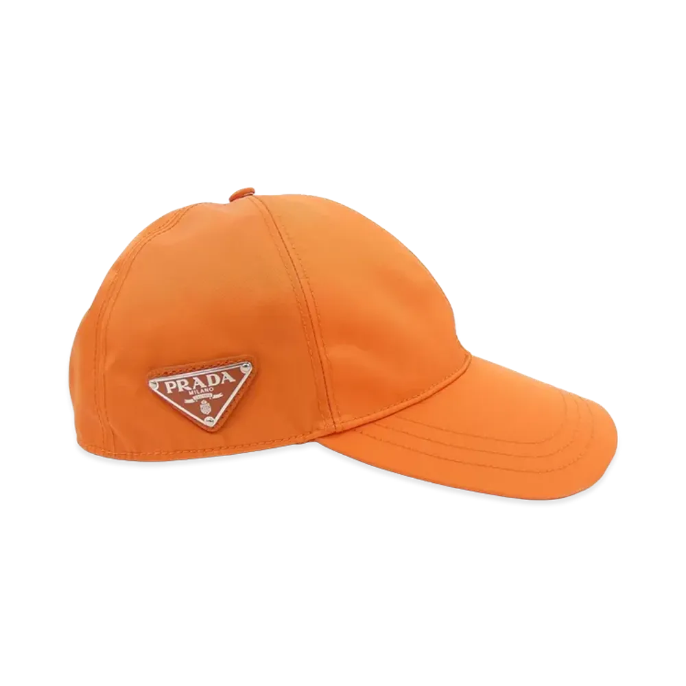 PRADA Re-Nylon Baseball Cap "Orange"