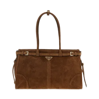 PRADA Women's 'Bonnie' Large Handbag "Brown"