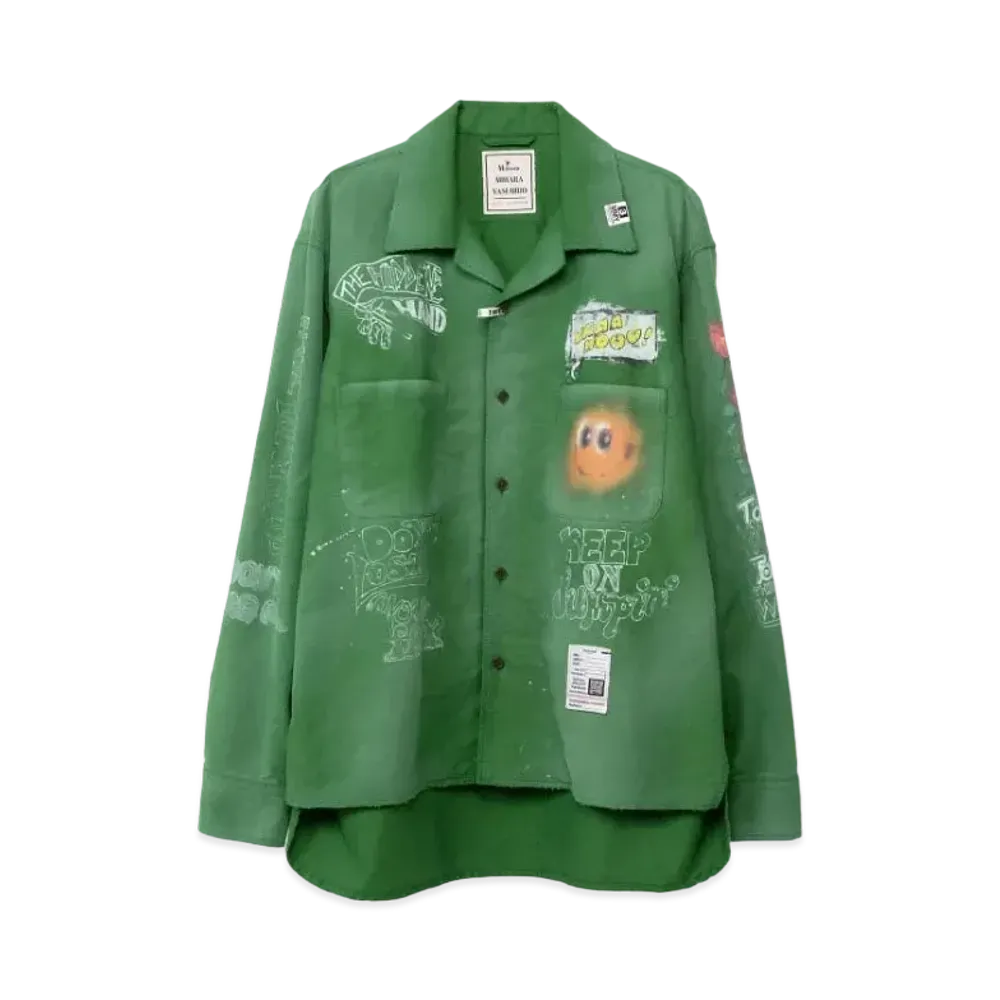 Maison MIHARA YASUHIRO Distressed Shirt "Green"