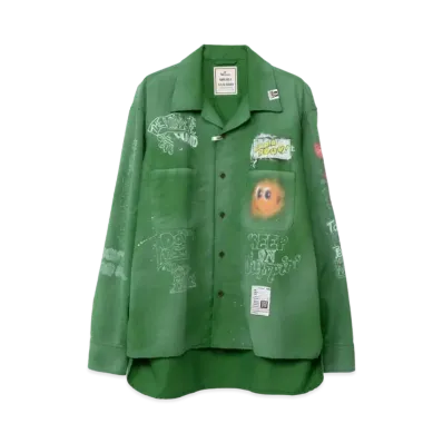 Maison MIHARA YASUHIRO Distressed Shirt "Green"