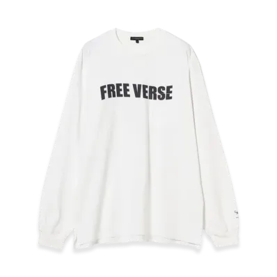 ENGINEERED GARMENTS Crew Neck Long Sleeve Tee "White"