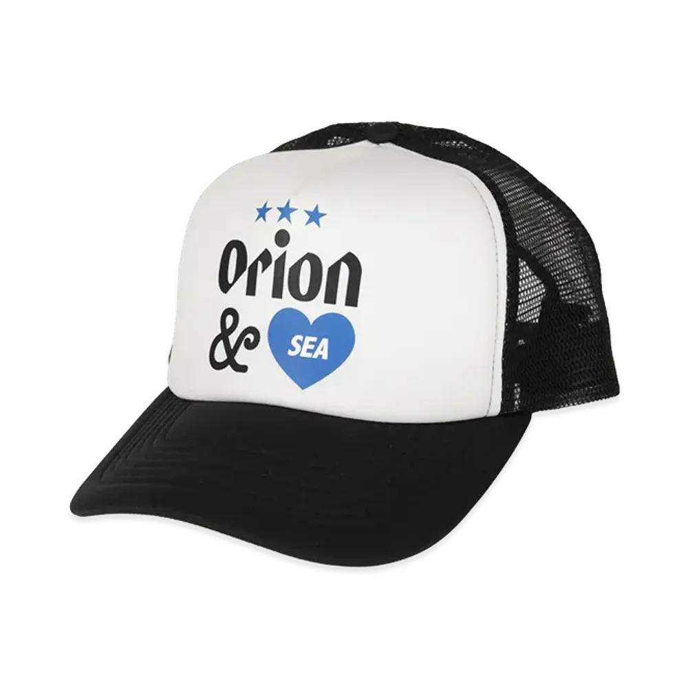 WIND AND SEA x ORION BEER Cap "White Black"
