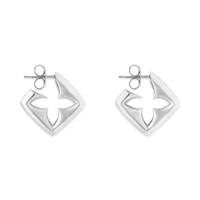Louis Vuitton Puffygram Earrings "Silver"