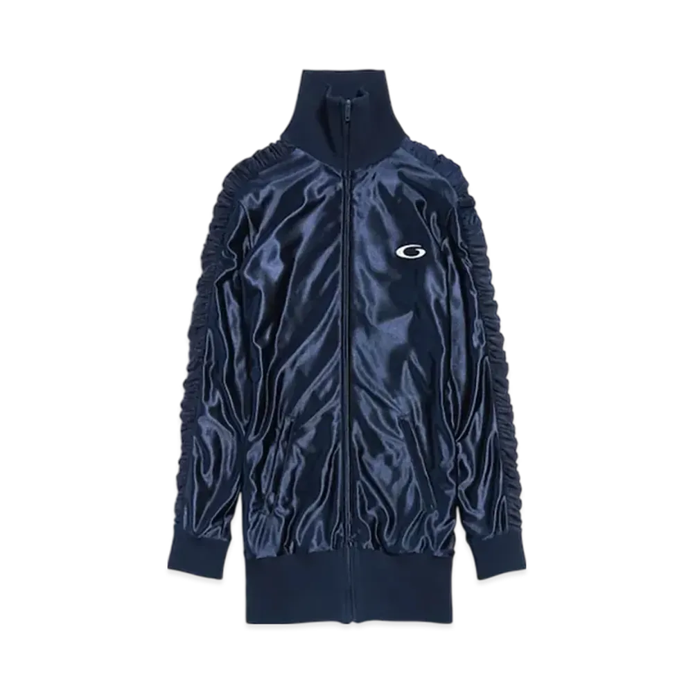 BALENCIAGA Women's Fitted Tracksuit Dress "Dark Navy"