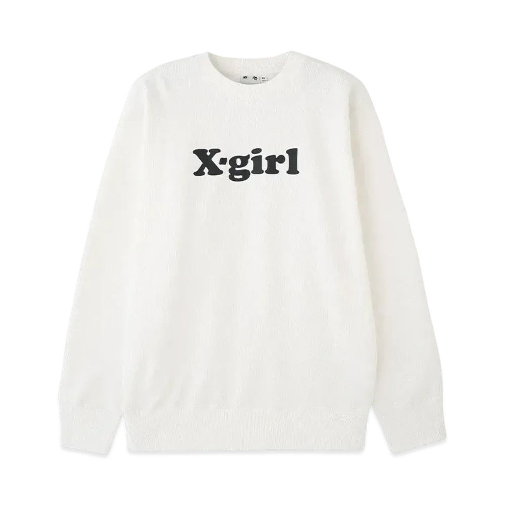 X-Girl Logo Sweat Top "White"