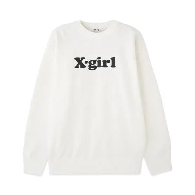 X-Girl Logo Sweat Top "White"